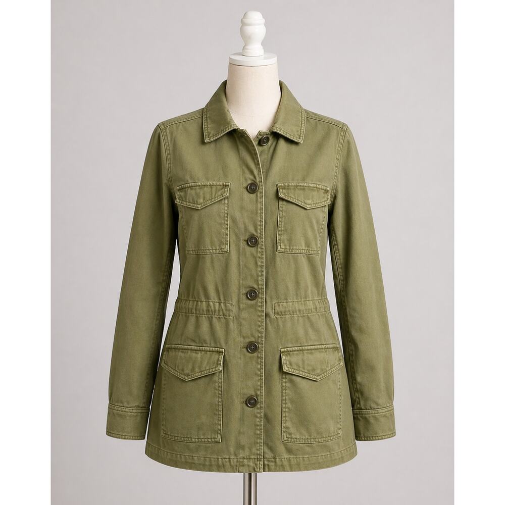 Lucky Brand Army Green Chore Jacket Medium Utility New - Picture 14 of 14